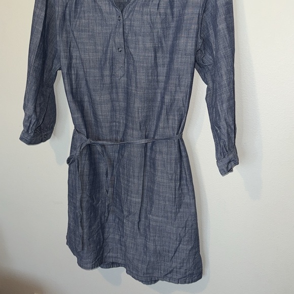 Patagonia W's Settler's Dress Chambary Blue Women’s Size 10 GUC Organic Cotton - Picture 3 of 11